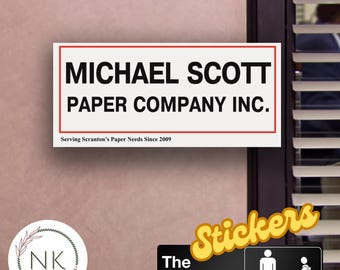 Michael Scott Paper Company Aufkleber - The Office TV-Show Fan Geschenk