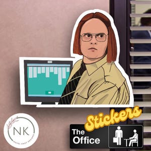 Dwight Schrute as Meredith Palmer from The Office Sticker | Perfect Gift for Office Fans | TV Series Stickers