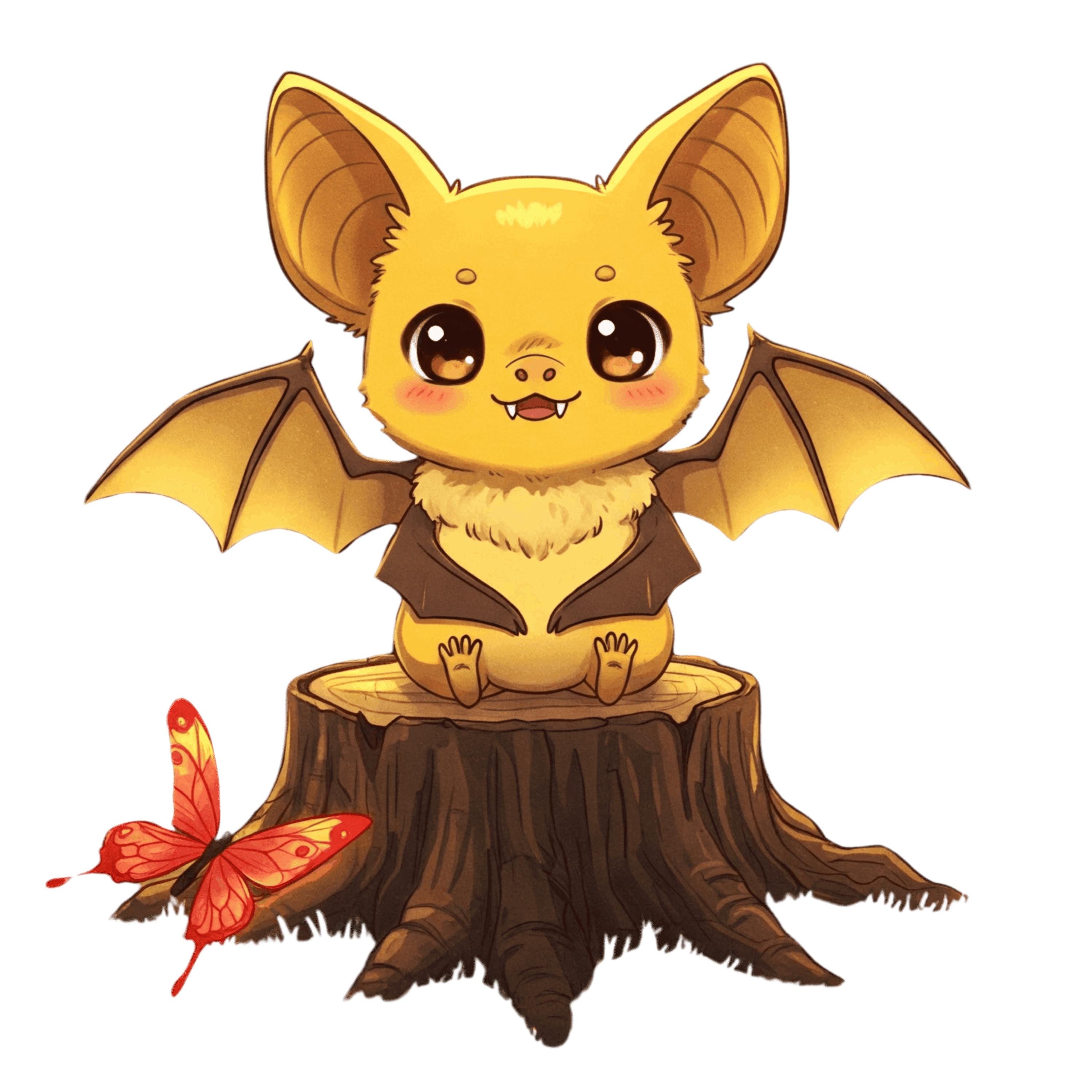 8 Kawaii Anime Clipart PNG | Cute Animal Stickers Digital Download ...