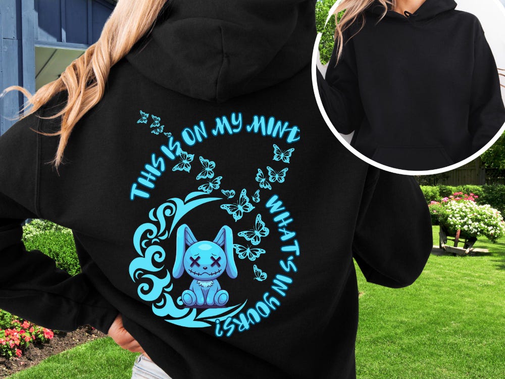 Anime Hoodie, Y2K Hoodie, Kawaii Streetwear Hoodie, Pastel Aesthetic Hoodie, Sarcastic Funny Gift, Gothic Hoodie, Goth Hoodie, Mystic Hoodie