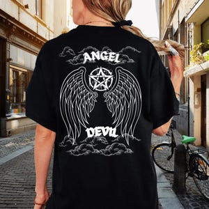 Angel wings t shirt, Gothic t shirt, Angel Devil t shirt, Gothic angel shirt, Angel wings shirt, Angels wings t shirt, Angel shirt