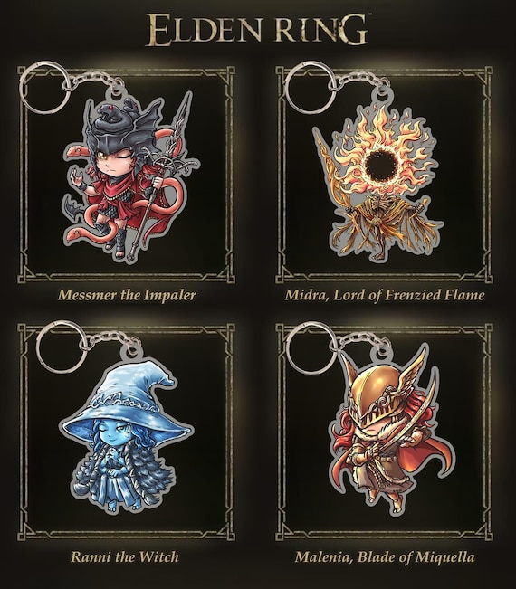 Elden Ring Acrylic Keychain: Ranni, Malenia, Messmer, Midra - Etsy