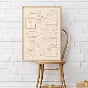 Digital Poster, Kaffee Motiv, Wandkunst, Kunst für Kaffeestation, schöne Wandkunst, Dekorative Poster, Kaffeeliebe, Coffee, Digital Download
