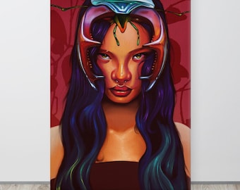 Canvas Art: Portrait Illustration