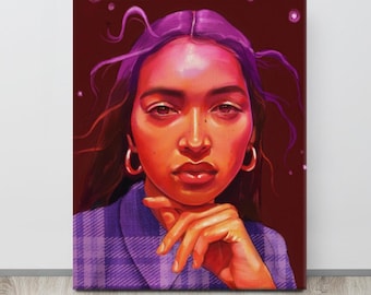 Canvas Art: Portrait Illustration