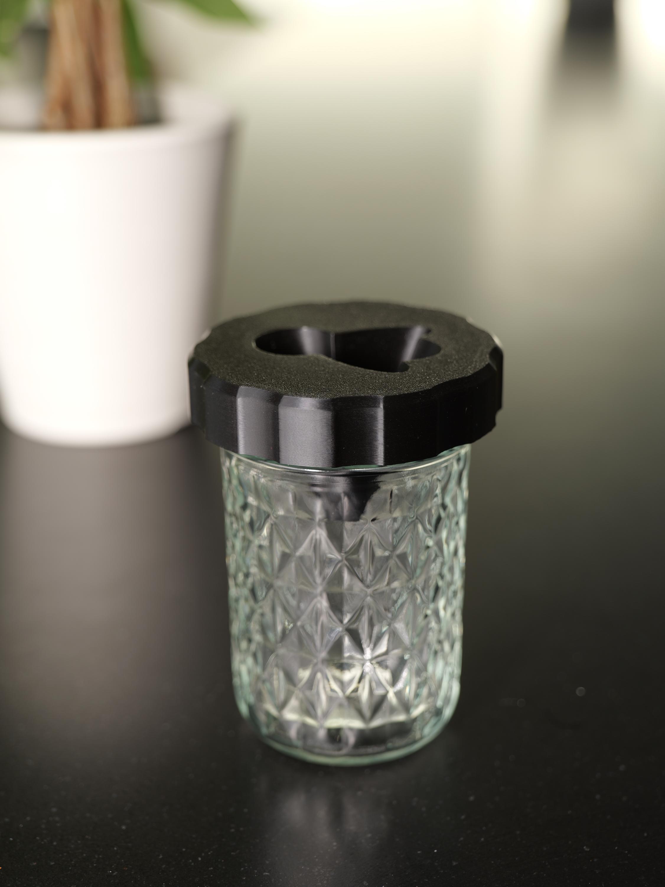 Fly trap lid for normal size jar with cute design pest control