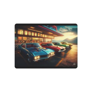 Vintage Car Metal Art Sign | Retro Wall Decor for Car Lovers, Automotive Gift, Garage Wall Art, Classic Vehicle Memorabilia, Man Cave
