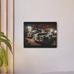 Vintage Car Metal Art Sign, Retro Wall Decor, Rustic Home Accent, Gift for Car Lovers, Garage Decoration, Automotive Vintage Art