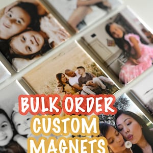 Aangepaste bulkbestelling fotomagneten - 2 inch gepersonaliseerde koelkastmagneten voor zaken, trouwbedankjes, feestcadeaus, evenementen en branding - QR-logo