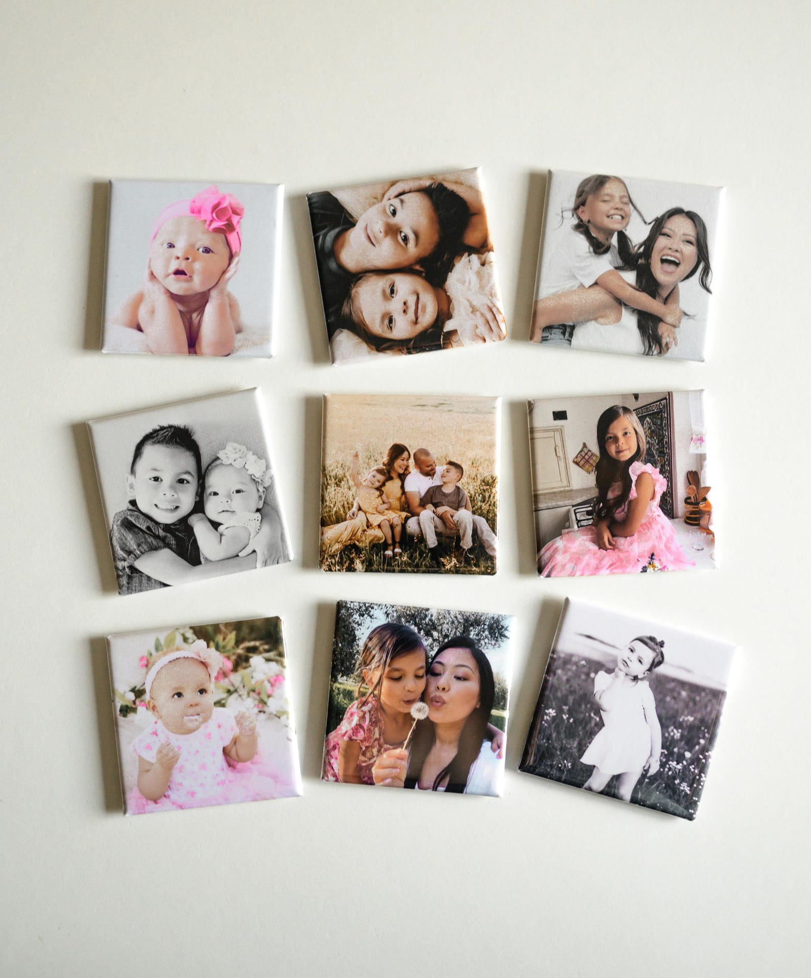 Personalized Photo Magnets: Custom Fridge Decor, Set of 9 - Etsy
