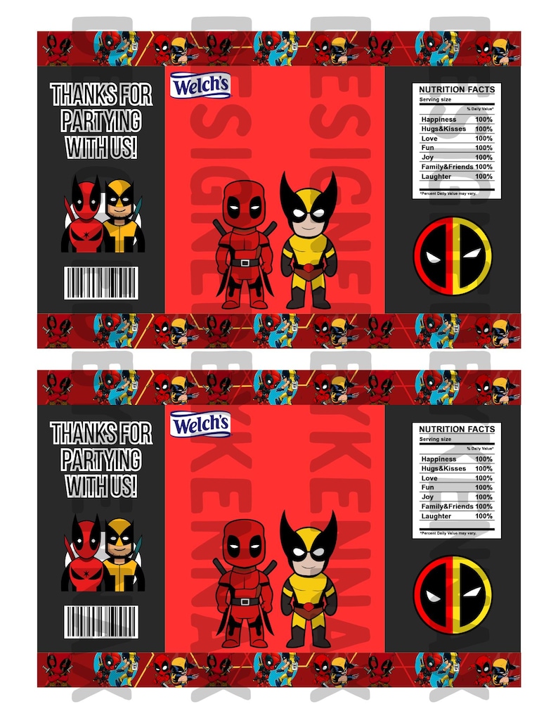 Wolverin Snacks Pool Wrap, Fruit Snack, Template, Svg, Png, Chip Bag, Birthday - Etsy