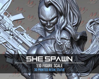 She Spawn | 3D-geprint harsfiguur | Schaal 1/10