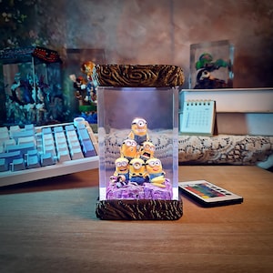 resin lamp, resin epoxy lamp, funny decor, cute lamp, hand made lamp, handcrafted lamp, epoxy resin art, resin figure, gift for him, gift