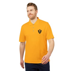 Performance Polo, Christian Sport Shirt, Activewear, Golf Apparel, Casual Wear, Men's Polo, Unisex Fitness Shirt, Gift for Him