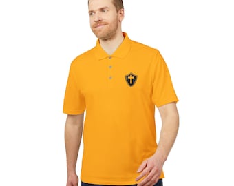 Performance Polo, Christian Sport Shirt, Activewear, Golf Apparel, Casual Wear, Men's Polo, Unisex Fitness Shirt, Gift for Him