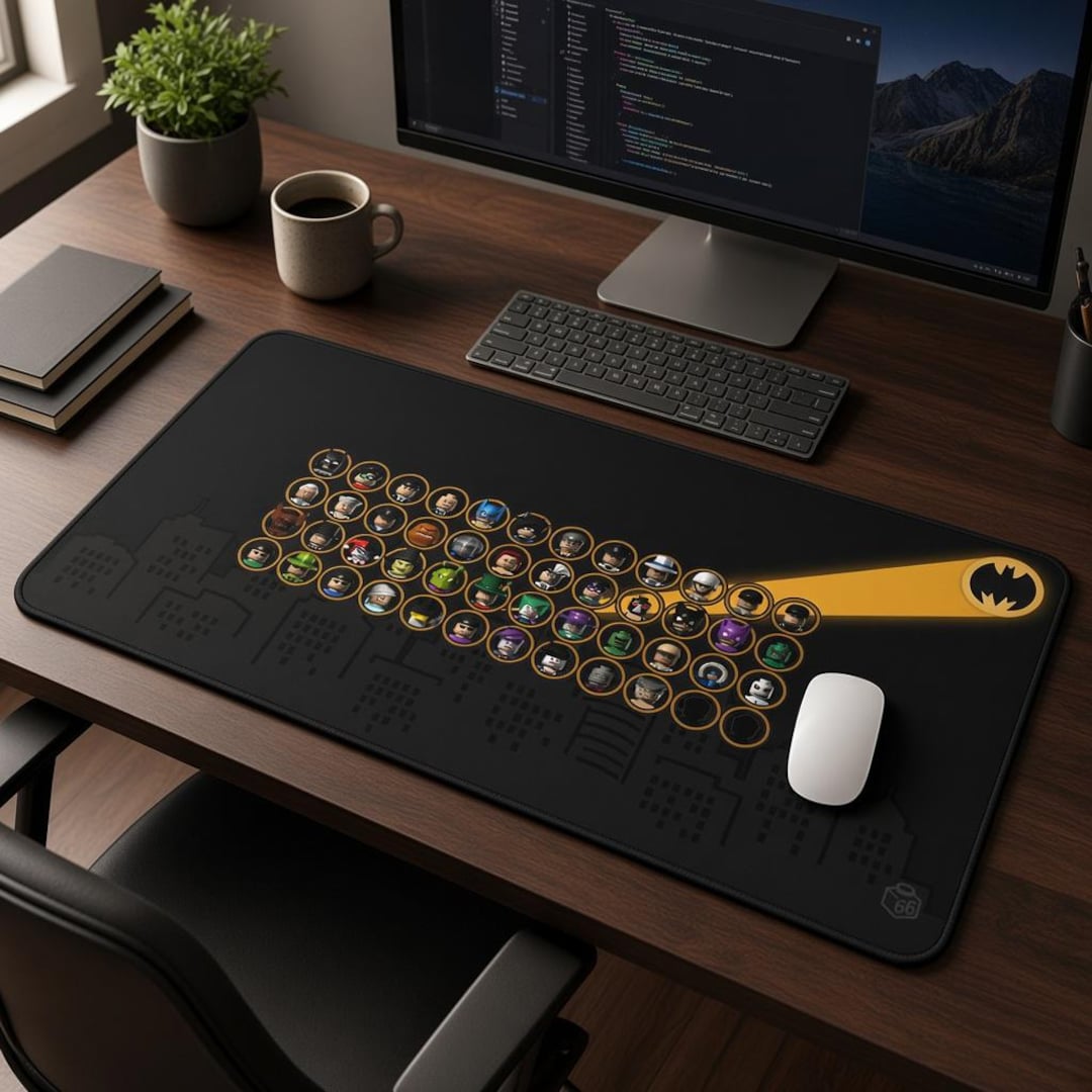 Lego Batman Desk Mat Gaming Mousepad - Etsy