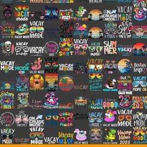 Vacay Mode PNG, vacances, plage, voyage, été, conception de fichier pour sublimation ou impression, téléchargement numérique