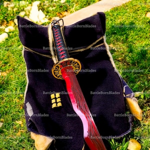 Rivers of Blood Katana Replica – Full Metal Elden Ring Sword | Life-Size Cosplay Prop | Gamer Gift for Him | Dark Souls-Inspired Collectible