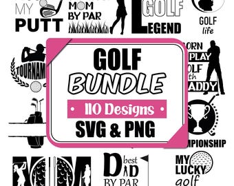 Pakiet Golf SVG PNG | Monogram golfowy, pliki do cięcia (pobieranie cyfrowe)