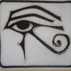 Eye of Ra, Eye of Horus embroidered iron on patch image 3