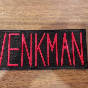 Ghostbusters inspired VENKMAN xl iron on patch