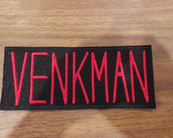 Ghostbusters inspired VENKMAN xl iron on patch