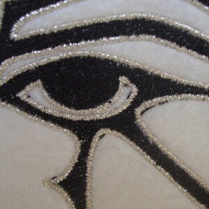 Eye of Ra, Eye of Horus embroidered iron on patch image 2