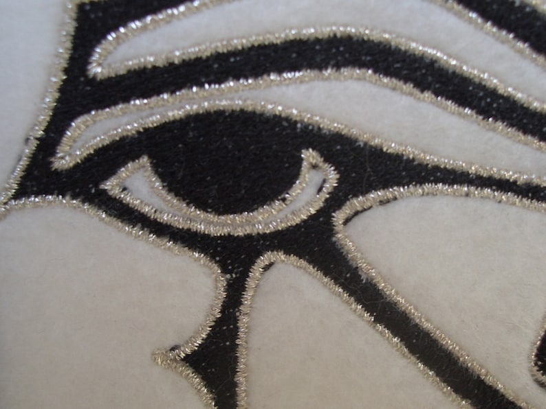 Eye of Ra, Eye of Horus embroidered iron on patch image 2