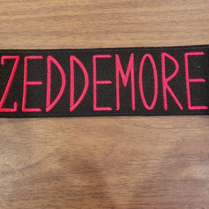Ghostbusters inspired ZEDDEMORE xl iron on patch