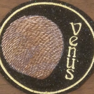 Planet Venus embroidered Iron on patch