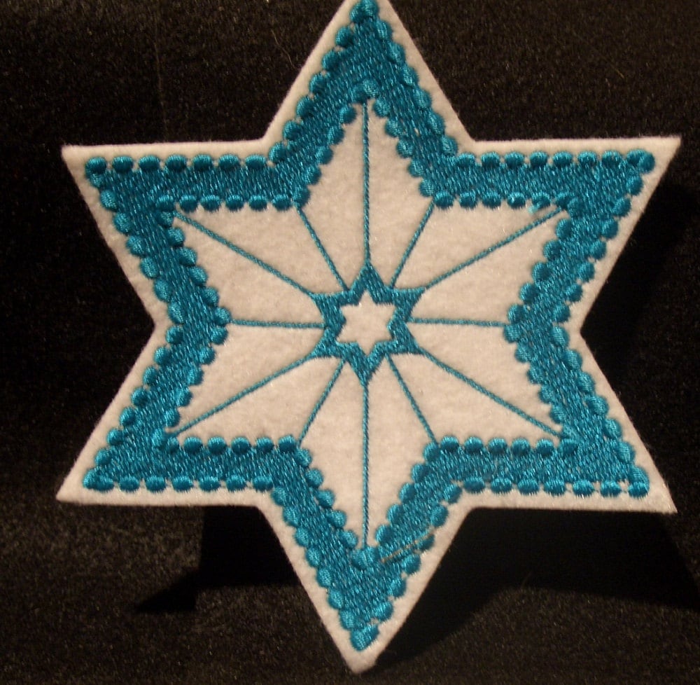 Star Of David Iron on Patch - Small: Multiple Colors - Laughing Lizards