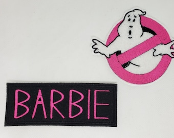 Kids size GHOSTBUSTERS Inspired name badge iron on patch, CUSTOM AVAILABLE