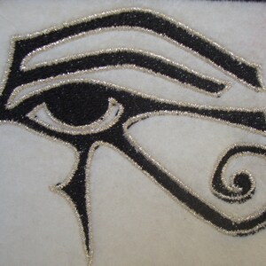 Eye of Ra, Eye of Horus embroidered iron on patch image 4