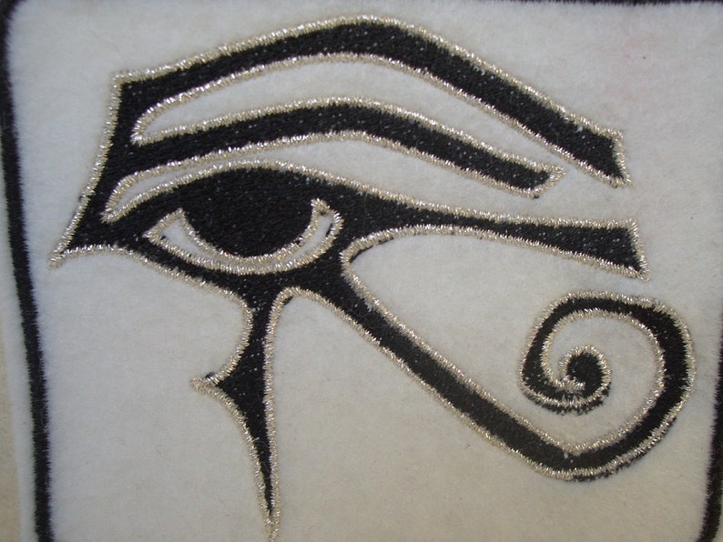 Eye of Ra, Eye of Horus embroidered iron on patch image 4