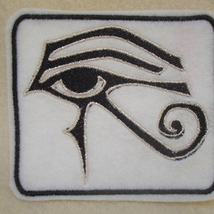 Eye of Ra, Eye of Horus embroidered iron on patch image 5