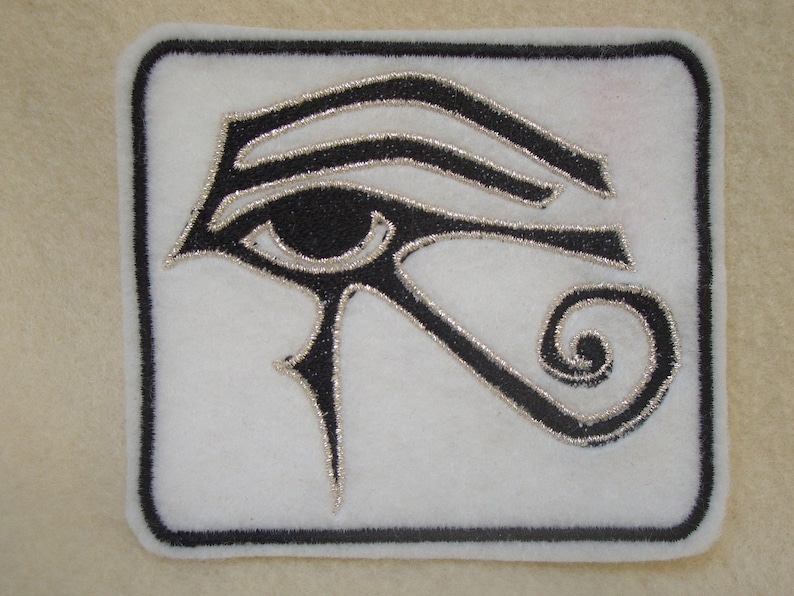 Eye of Ra, Eye of Horus embroidered iron on patch image 5