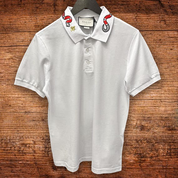 ポロシャツ GUCCI Logo embroidery polo shirt GUCCI Logo-Embroidered Stretch-Cotton Piqué Polo Shirt for