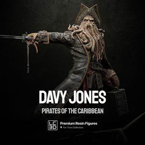 The Cursed Captain Figure 3D Printed Resin Model Kit Unassembled Statue Miniature Collectible