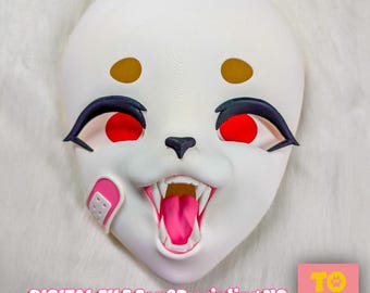 Kigurumi, Lion Head Base, Fursuit 3D Print STL Files, Open jaw, Fangs, Eyelashes, Lion Fursona, Decora, Fursuit maker, Digital Item