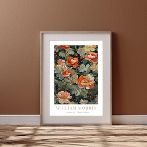 Elegant Blooms: William Morris Digital Wall Art Print, Floral Art Wall Decor, William Morris Poster, Vintage Wall Art