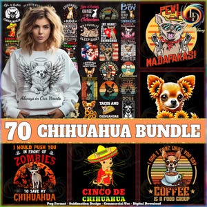 Chihuahua PNG Bundle, Chihuahua Designs Png, Funny Chihuahua Quotes Png, Cute Pet Png, Small Dog, Dog Lover, Commercial Use, Digital File