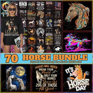 Horse PNG Bundle, Funny Horse Png, Cartoon Horse Clipart Png, Hilarious Horse Designs, Cowboy-Cowgirl Png, Commercial Use, Digital File