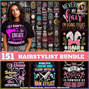 Hair Stylist PNG Bundle, Hairdresser Png, Hair Hustler Png, Hair Stylist Quote Png, Barber Shirt Design, Commercial Use, Digital File