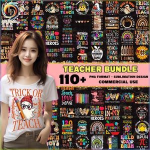 Teacher PNG Bundle, Teacher Appreciation, Teacher Sublimation Design Png, Teacher Shirt Png, Teacher Vibes, School Png, Digital File