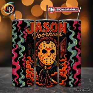 Horror Movie PNG, Horror Friday Clipart, Retro Horror Halloween Png, 20 oz Skinny Tumbler Sublimation Png, Horror Tumbler Wrap, Digital File