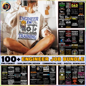 Engineer Job PNG Bundle, Funny Engineer Quotes Png, Engineer Dad Png, Engineer Sublimation Design Png, Commercial Use, Digital File
