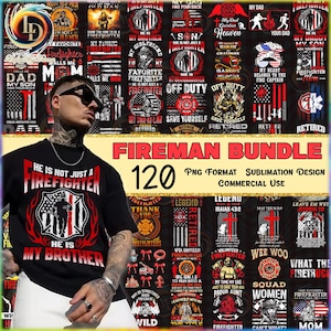 Fireman PNG Bundle, Firefighter Png, Dangerous Job Png, Superhero Png, Firefighter Sublimation Design Png, Commercial Use, Digital File