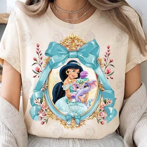 Cute Princess Png, Vintage Princess Png, Classic Flower Cartoon Frame Png, Mirror Frame, Coquette Bow Png, Princess Design, Digital File