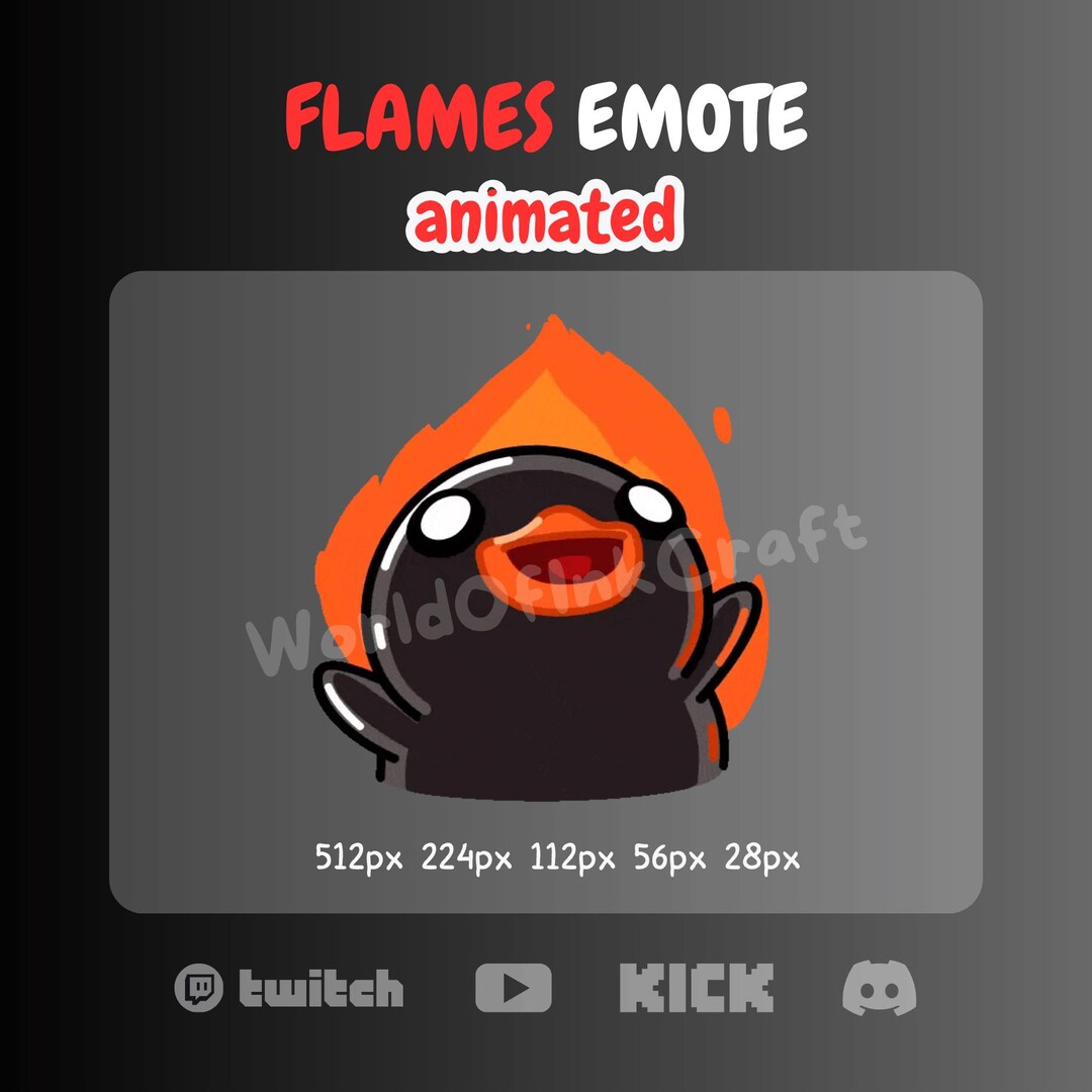 Fire Duck Emote (GIF) Animated – on Fire / Hype Reaction | Animated ...