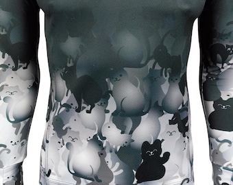 Cat Camouflage Long Sleeve: Tactical Style CoolMax Shirt